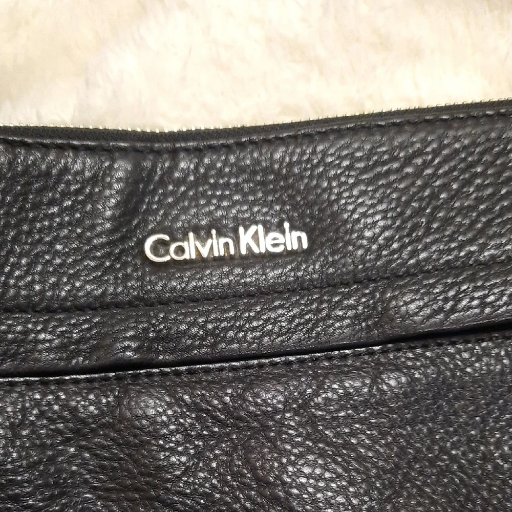 Calvin Klein Black Leather Crossbody Bag